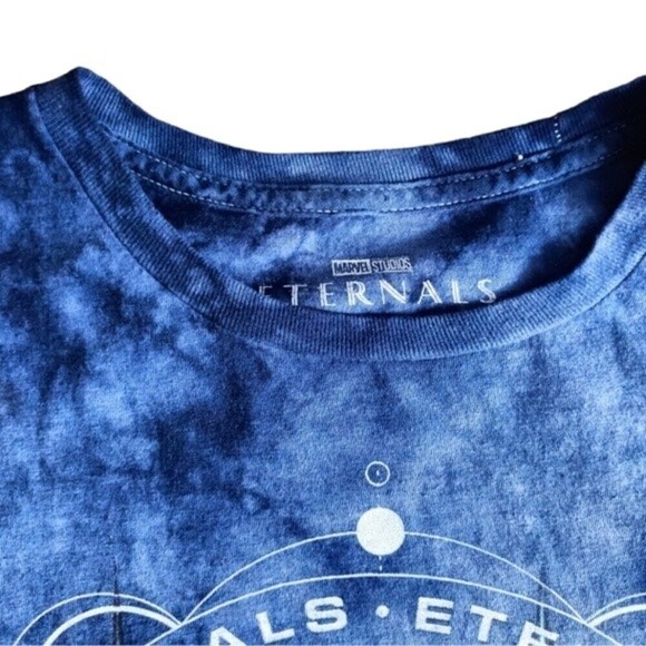 Marvel Eternals T-Shirt Mens Size Medium Acid Wash Graphic Short Sleeve - Picture 3 of 11